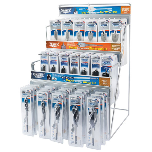 Draper Expert 64050 Assorted Metric Auger & Flat Wood Bit Merchand...