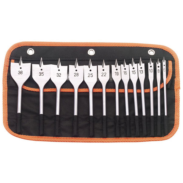 Draper 82634 Flat Wood Bit Set (13 Piece)