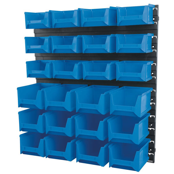  06798 24 Bin Wall Storage Unit (Small/Medium Bins)