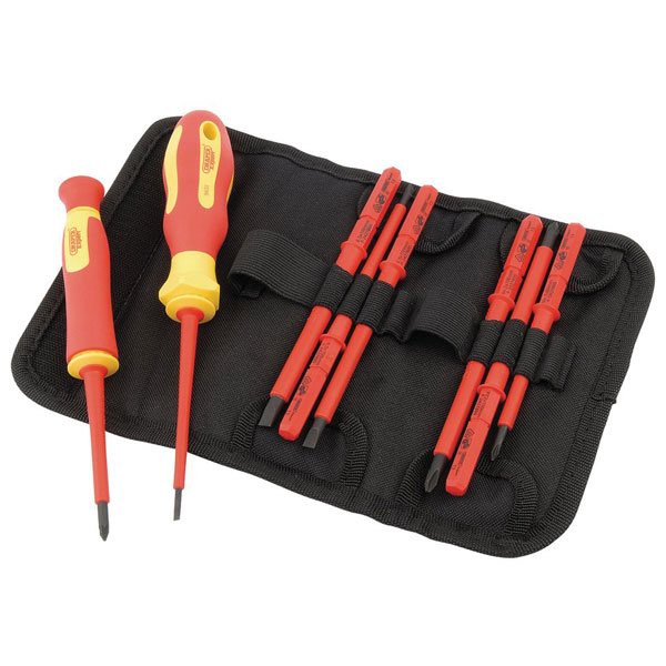 Draper 05721 XP1000 VDE Interchangeable Blade Screwdriver Set (10 ...