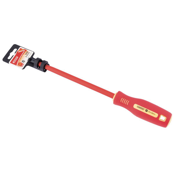 Draper 46517 4mm x 100mm Fully Insulated Plain Slot Screwdriver.