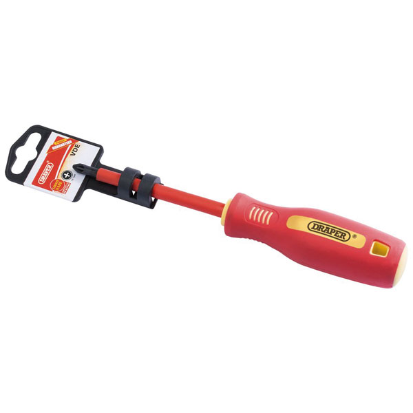 Draper 46527 No: 0 x 75mm Fully Insulated Soft Grip Cross Slot Scr...