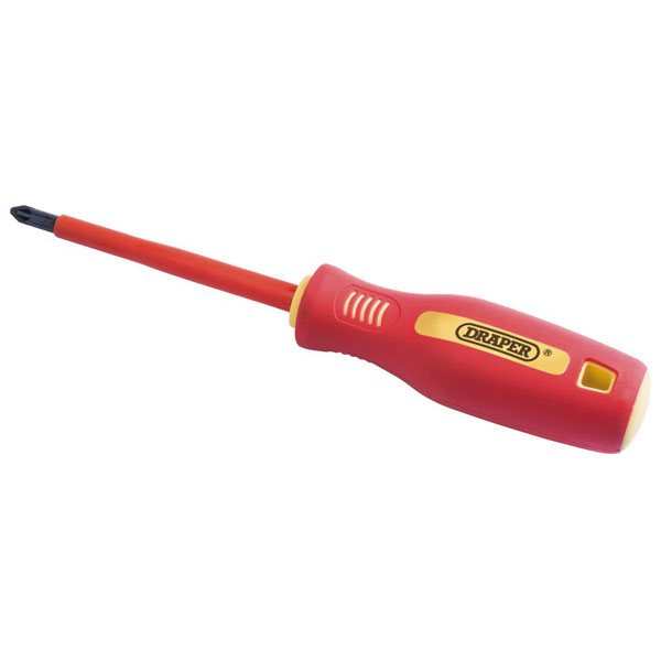 Draper 46531 No: 1x80mm Fully Insulated Soft Grip Cross Slot Screw...