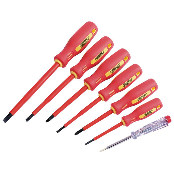 Click to view product details and reviews for Draper 46540 Fully Insulated Screwdriver Set With Mains Tester 7.