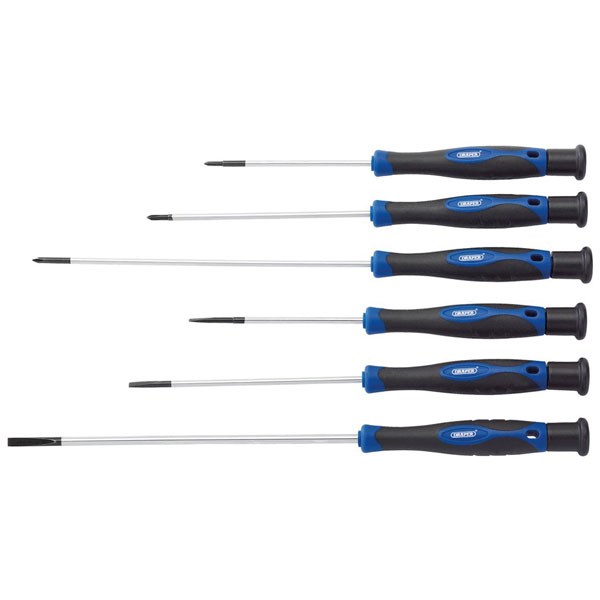 Draper 28119 Extra Long Precision Screwdriver Set (6 Piece)