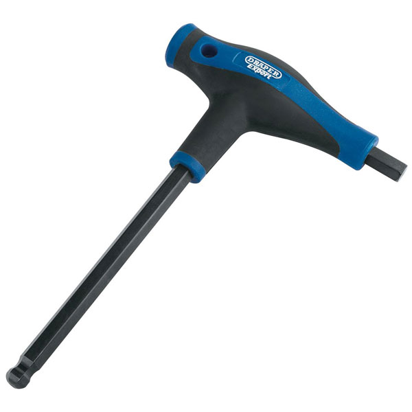 Draper Expert 33910 5.0mm Soft Grip 'T' Handle Hexagon and Ball En...