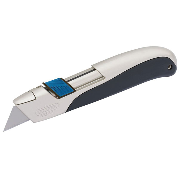 Draper Expert 82833 Soft Grip Trimming Knife with 'Safe Blade Retr...