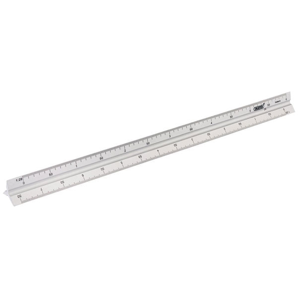 Draper 17686 Aluminium Triangle Scale Rule (300mm)