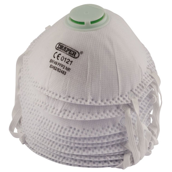 Draper 82483 FFP2 NR Moulded Masks (pack of 3)