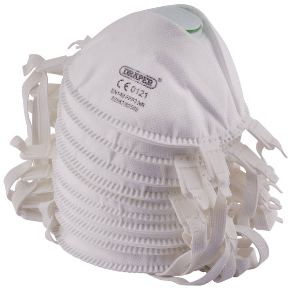 Draper 82567 FFP3 NR Moulded Dust Mask (pack of three)