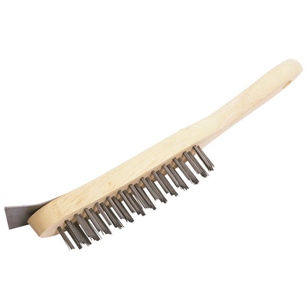 Click to view product details and reviews for Draper 31573 4 Row Wire Scratch Brush With Scraper 290mm.