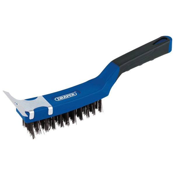 Click to view product details and reviews for Draper 17182 Wire Scratch Brush With Scraper 285mm.