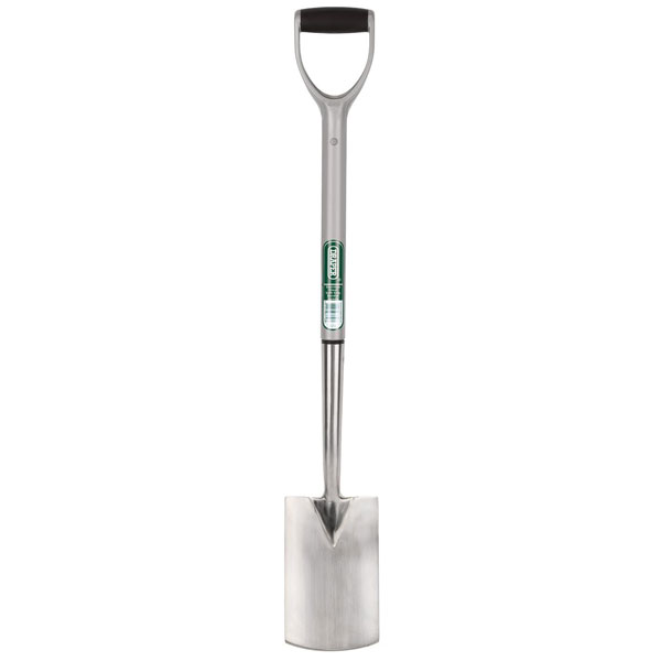 Draper 83758 Stainless Steel Soft Grip Border Spade