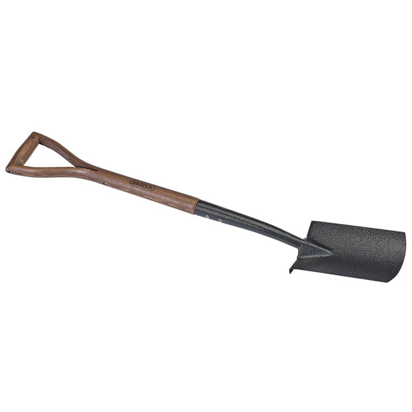 Draper 14305 Carbon Steel Border Spade with Ash Handle