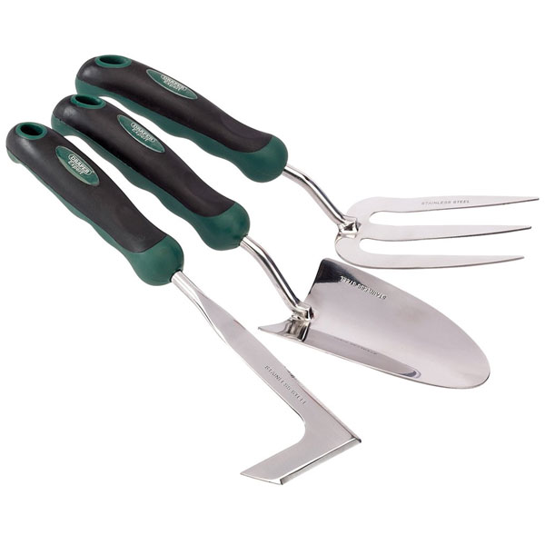 Draper 27436 Stainless Steel Heavy Duty Soft Grip Fork, Trowel & W...