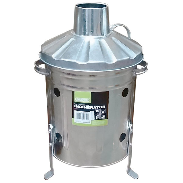 Draper 53250 Galvanised Mini Incinerator (15L)