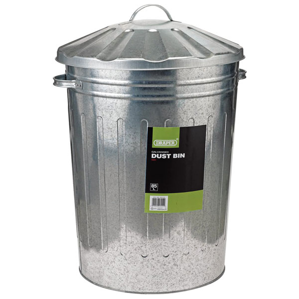  53254 Galvanised Dust Bin (85L)