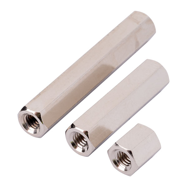 R-TECH 524422 Hex Threaded F-F Spacers Brass M4 10mm - Pack Of 25