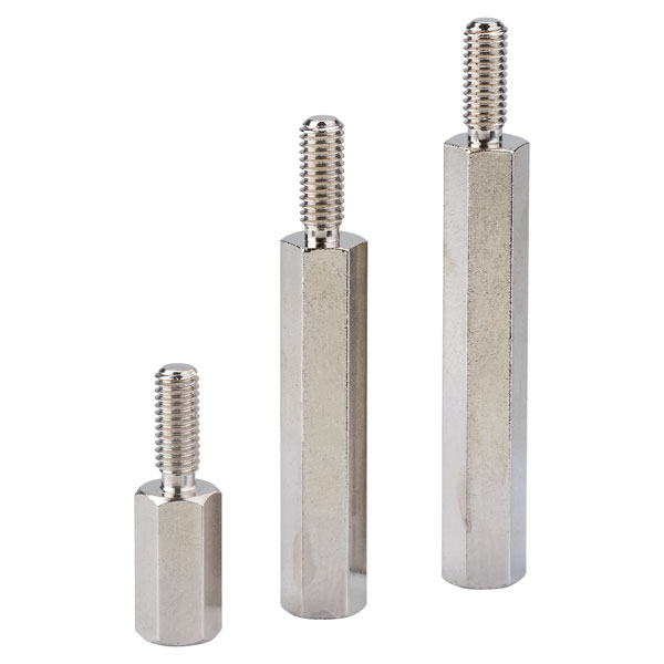 R-TECH 524408 Hex Threaded M-F Spacer Brass 5mm A/F M3 10mm - Pack...