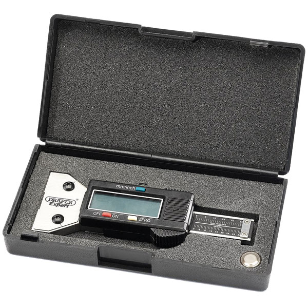 Draper Expert 39591 Digital Tyre Tread Depth Gauge with Stainless ...