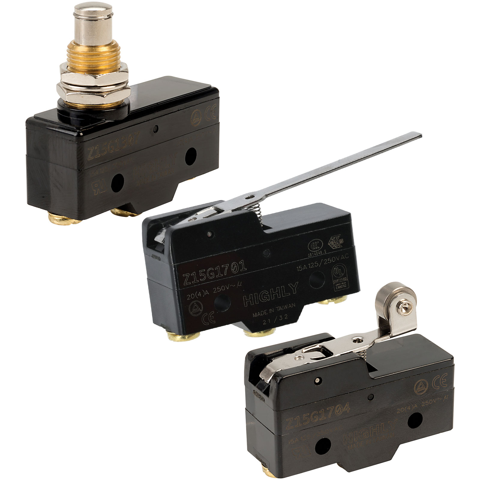 RVFM Z Series Microswitches | Rapid Electronics