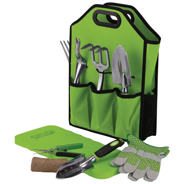 Draper 08998 Ergonomic Soft Grip Garden Tool Set with Storage Bag ...