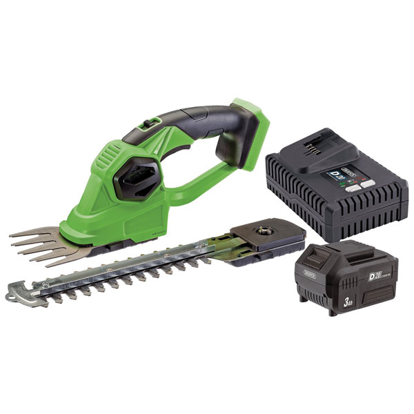 Draper 94594 D20 20V 2-in-1 Grass and Hedge Trimmer with Battery &...