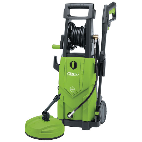  03095 230V 2200W 165Bar Green Pressure Washer with 6m High-Pressure Hose