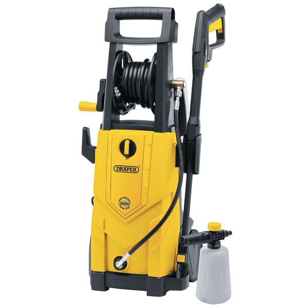  03096 230V 2200W 165Bar Yellow Pressure Washer with 6m High-Pressure Hose