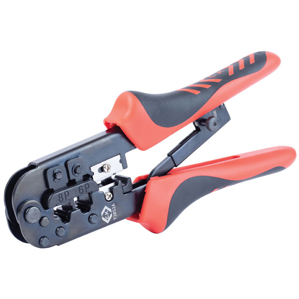  T3852A Ratchet Crimping Pliers For Modular Plugs 6/8P