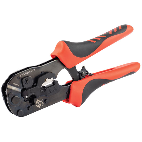  T3853 Ratchet Pass through Modular Crimper 8P