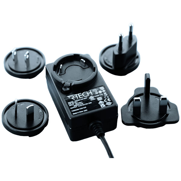 R-TECH 857072 AC/DC Adapter 24vdc 1amp Multi Head