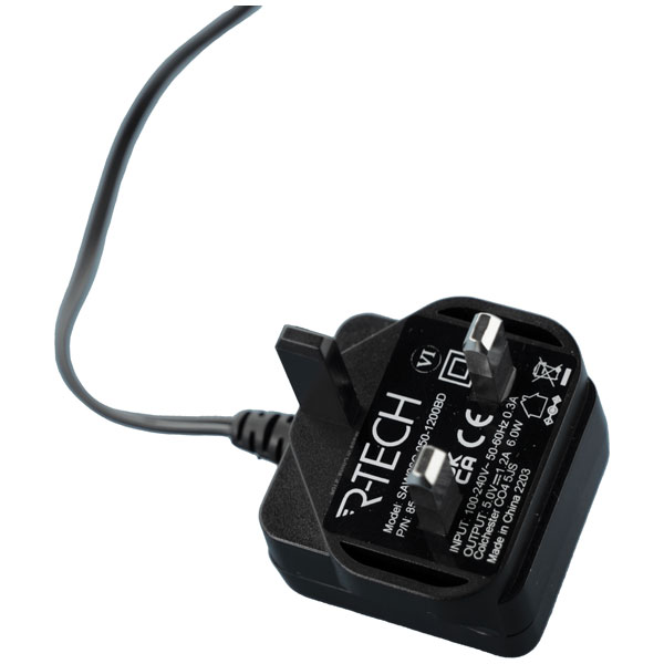  857075 AC/DC Adapter 5vdc 1.2amp UK Plug Top