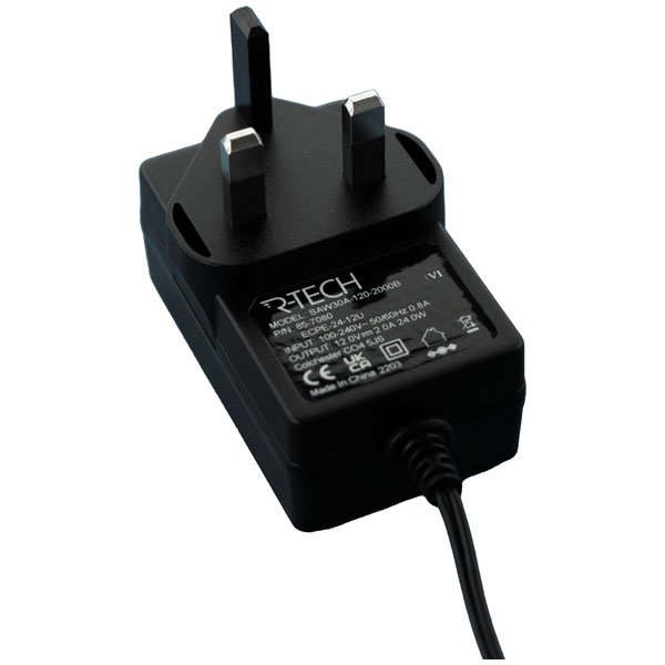  857079 AC/DC Adapter 9vdc 2.5amp UK Plug Top