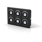EAO Series 09 Hardwired Keypads, 16 Pins, 6 Pb, Red LED