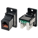 RJ12 6p6c Low Profile Panel Mount Coupler