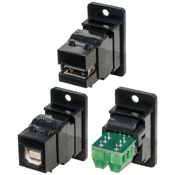 TUK Ltd KCUAA2Bpm USB2 A Female to A Female Low Profile Panel Moun...