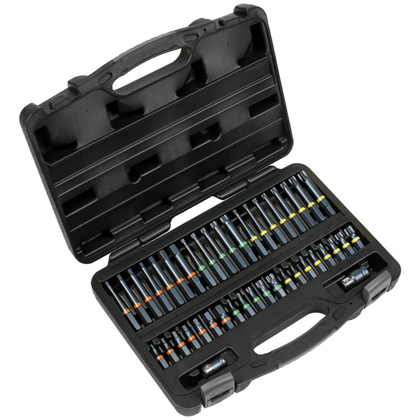 Sealey AK21901 TRX-Star*/Hex/Spline Bit Set Impact 42pc 3/8" & 1/2...