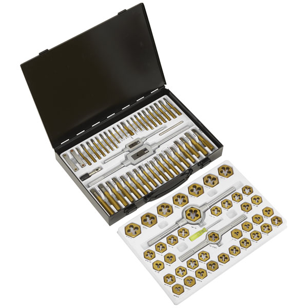 Sealey AK3086HIM Tap & Die Set Hexagonal Metric & Imperial 86pc