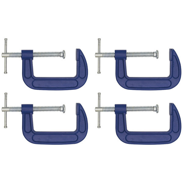 Sealey AK60034 G-Clamp 75mm - Pack of 4