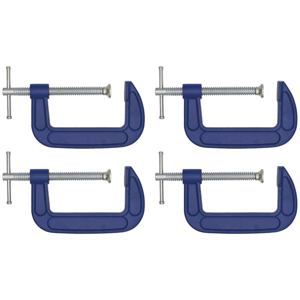 Sealey AK60044 G-Clamp 100mm - Pack of 4
