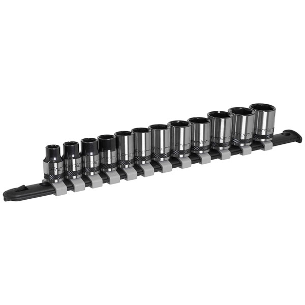 Premier - Socket Set 12 Piece 3/8Sq. Drive Metric - Black Series