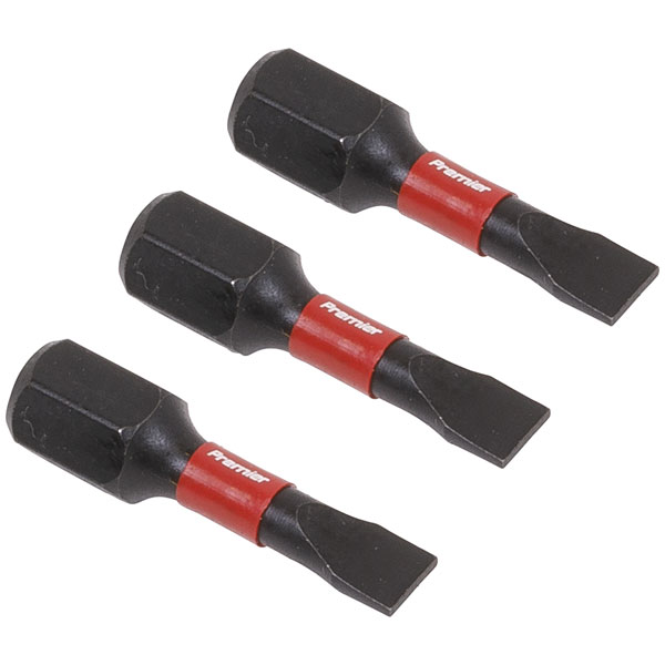 Sealey AK8201 Slotted 4.5mm Impact Power Tool Bits 25mm - 3pc