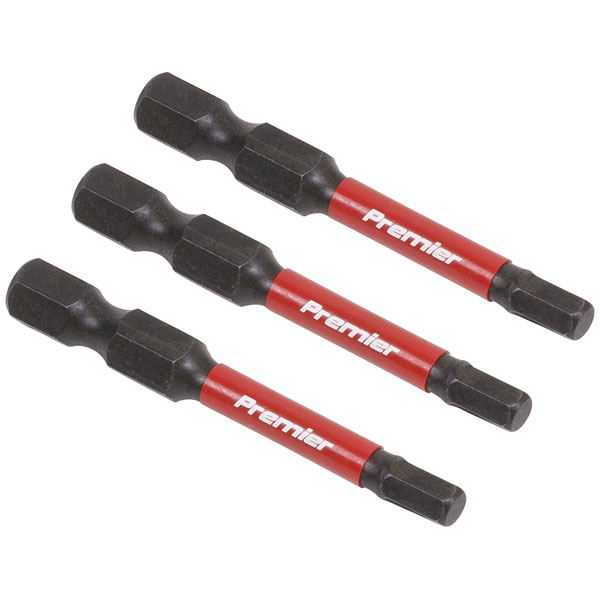 Sealey AK8237 Hex 4mm Impact Power Tool Bits 50mm - 3pc