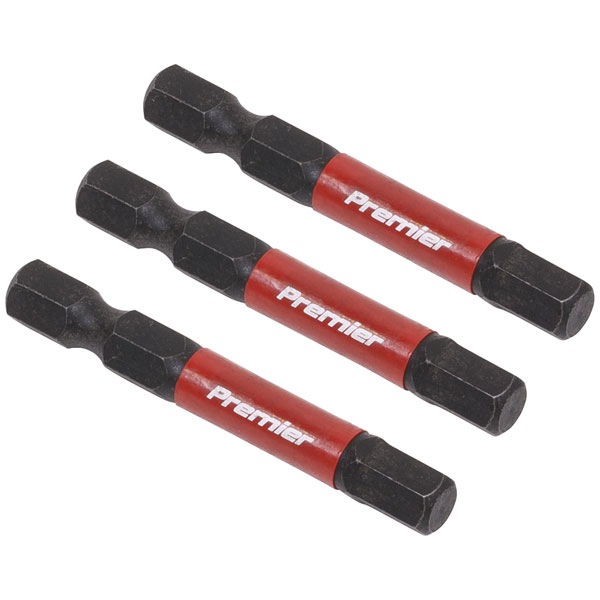 Sealey AK8239 Hex 6mm Impact Power Tool Bits 50mm - 3pc