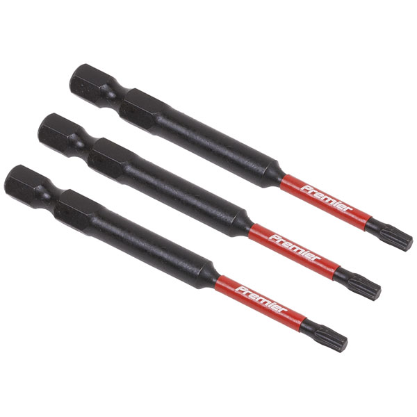 Sealey AK8266 TRX-Star* T15 Impact Power Tool Bits 75mm - 3pc