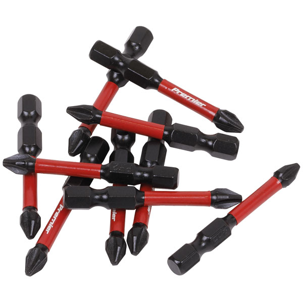 Sealey AK8274 Phillips #2 Impact Power Tool Bits 50mm - 10pc