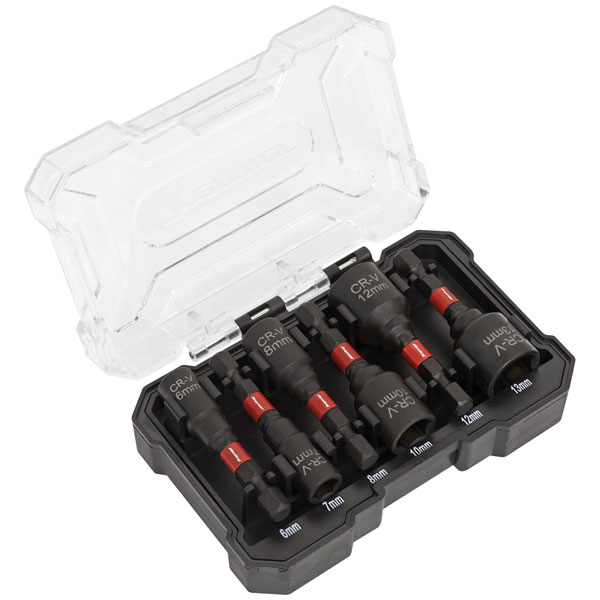 Sealey AK8287 Nut Driver Set 6pc Impact Grade