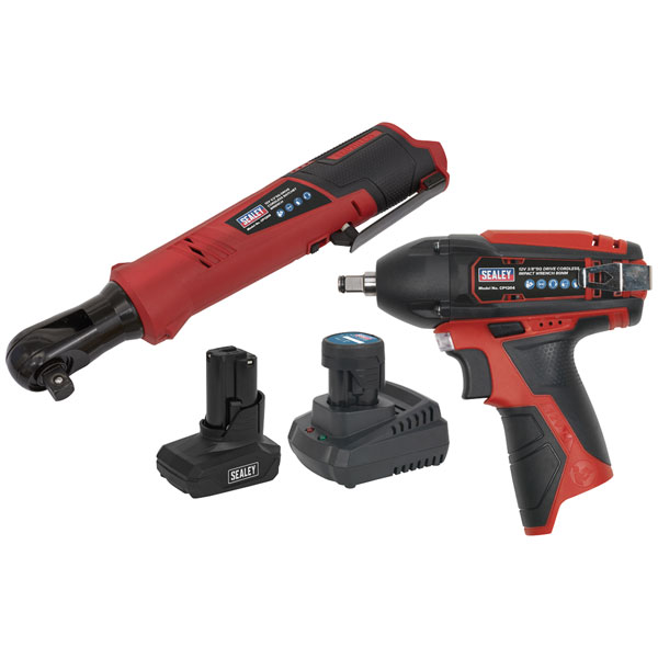 Sealey CP1200COMBO8 2 x 12V SV12 Series Cordless Power Tool Combo Kit