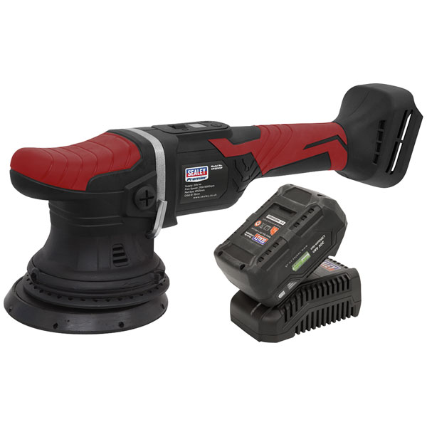 Sealey Cp20vopkit Cordless Orbital Polisher Kit 20v Sv20 Series Ø125mm